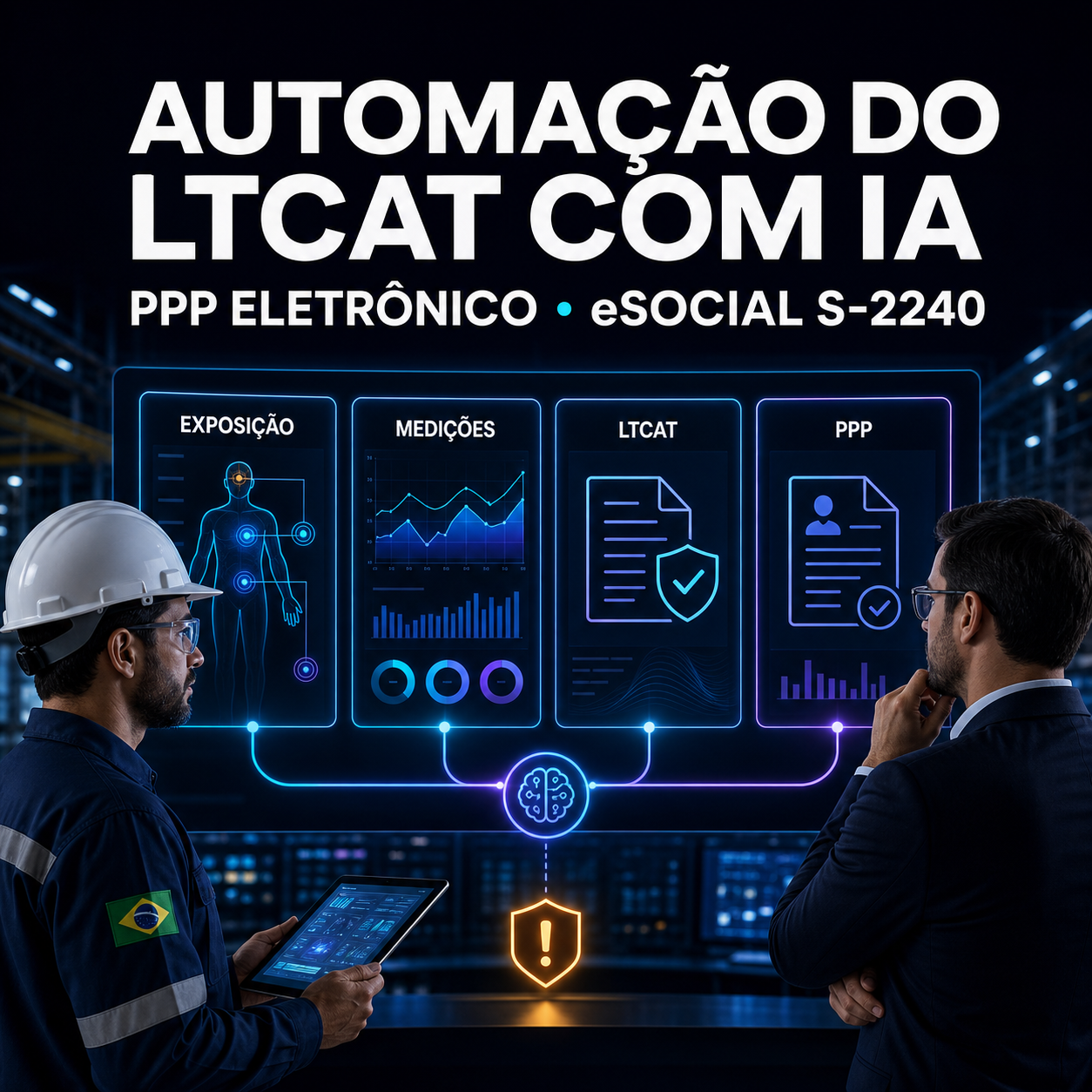 Automação do LTCAT com IA conectando PPP eletrônico e eSocial S-2240